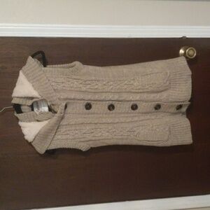 Ci Sono Cable Knit Sweater Vest